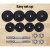 Everfit 20kg Adjustable Dumbbell Set with Non-Slip Handle, Plastic-Coated Weight Plates for Strength Training