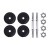 Everfit 10kg Adjustable Dumbbell Set with Non-Slip Handle & Cast Cement Plates for Strength Training