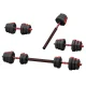 Everfit 20kg Adjustable Dumbbell & Barbell Set - Cast Iron, Space-Saving Home Gym Weights for Full-Body Workouts