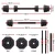 Everfit 20kg Adjustable Dumbbell & Barbell Set - Cast Iron, Space-Saving Home Gym Weights for Full-Body Workouts