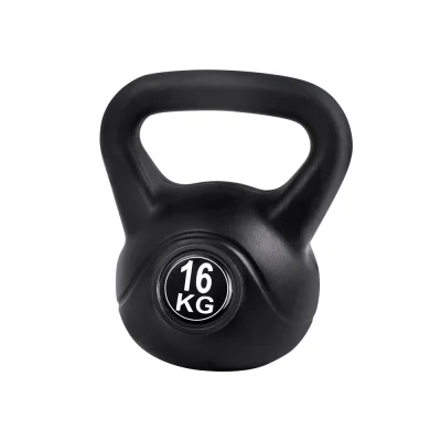 Everfit 16kg Kettlebell Set – Concrete Filled, PE Coating, Non-Slip Handle, Home Gym Weight Training Equipment
