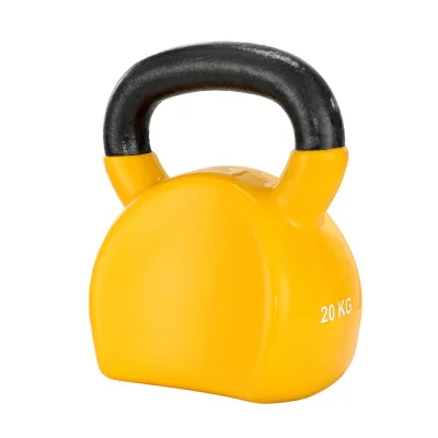 Everfit 20kg Kettlebell Cast Iron with PVC Neoprene Coating, Oversized Handle, Flat Base, Home Gym Weightlifting Everfit 20kg Kettlebell Cast Iron with PVC Neoprene Coating, Oversized Handle, Flat Base, Home Gym Weightlifting