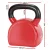 Everfit 24kg Kettlebell with PVC Neoprene Coating, Cast Iron Core, Oversized Handle, Stable Base, Red, Home Gym Fitness