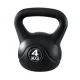 Everfit 4kg Kettlebell Set - Concrete Filled, Anti-Slip Grip, Floor-Friendly, for Strength & Cardio Workouts, Black