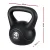 Everfit 4kg Kettlebell Set - Concrete Filled, Anti-Slip Grip, Floor-Friendly, for Strength & Cardio Workouts, Black