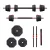 Everfit 40kg Adjustable Cast Iron Dumbbell Barbell Set - 4-in-1 Home Gym with Ergonomic Grip & Secure Locking