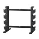 Everfit Dumbbell & Kettlebell Rack: 200kg Capacity, Steel, 2-Tier Design, 60.5x46x55cm, Space-Saving