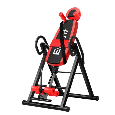 Everfit Inversion Table Gravity Exercise Inverter, Back Stretcher with Adjustable 180° Inversion, Red, 120kg Capacity Everfit Inversion Table Gravity Exercise Inverter, Back Stretcher with Adjustable 180° Inversion, Red, 120kg Capacity