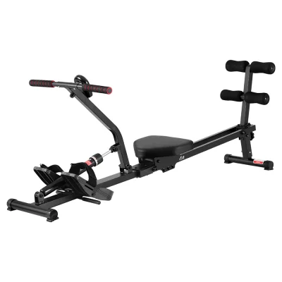 Everfit Hydraulic Rowing Machine Rower, 12-Level Resistance, Steel Frame, Foldable, LCD, Full Body Home Gym