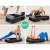 Everfit 2X Aerobic Step Riser - Adjustable 5cm Height Increments, Non-Skid Pads, 40x40x8cm Black - Home & Gym Fitness