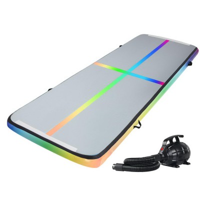 Everfit 3M Inflatable Air Track Gymnastics Mat with Electric Pump, 1000-Denier Fabric, 10cm Thick, Portable & Durable Everfit 3M Inflatable Air Track Gymnastics Mat with Electric Pump, 1000-Denier Fabric, 10cm Thick, Portable & Durable