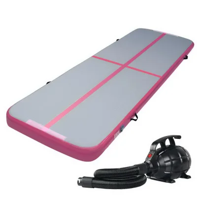Everfit GoFun 3X1M Inflatable Air Track Mat with Pump - 1000-Denier Fabric, Pink, Portable, Anti-Slip, Ideal for Gymnast