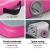 Everfit 3m x 1m Pink & Grey Air Track Mat – Gymnastics & Fitness, Anti-Slip, 1000-Denier Fabric, Portable & Durable