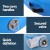 Everfit 1m Round Air Track Spot Inflatable Gymnastics Tumbling Mat with Pump, 1000D Double-Wall, Blue, Anti-Slip
