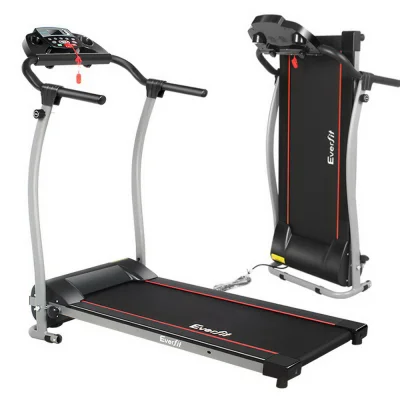 Everfit Electric Treadmill 340mm Wide Foldable Running Machine, 12 Programs, LCD, 120kg Capacity, Quiet Motor