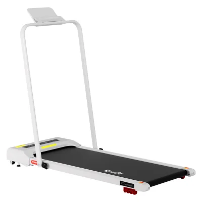 Everfit Electric Walking Pad Treadmill - Compact, Foldable, 3-Level Incline, Bluetooth Control, 380mm Belt, White