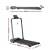 Everfit Foldable Electric Walking Pad Treadmill with 3-Level Incline, Remote, Bluetooth, 110kg Capacity, Grey