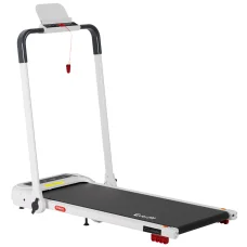 Everfit Electric Walking Pad Treadmill White, Foldable with Incline, Bluetooth, Shock Absorption, No Assembly, Home Gym