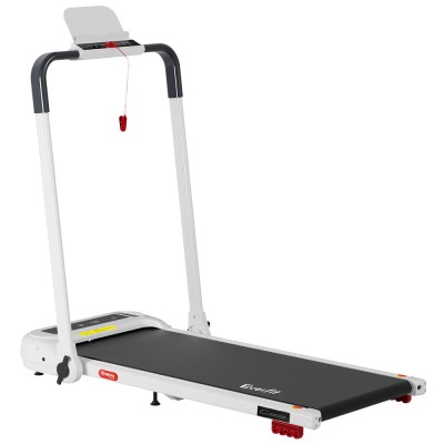 Everfit Electric Walking Pad Treadmill White, Foldable with Incline, Bluetooth, Shock Absorption, No Assembly, Home Gym