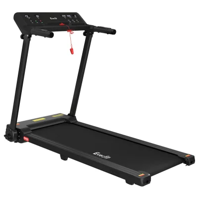 Everfit Electric Treadmill 2.5HP Foldable Home Gym, 12 Programs, 120x45cm Anti-Slip Belt, LCD, Black