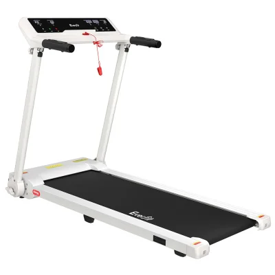 Everfit Electric Treadmill 2.5HP Foldable 12 Programs 450mm Belt Home Gym Fitness Equipment White LCD Bluetooth