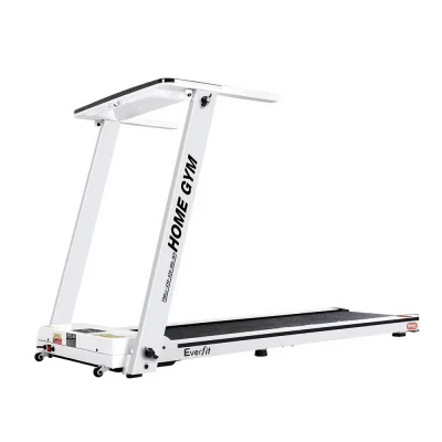 Everfit Electric Treadmill 2.5HP Foldable Home Gym, 12 Programs, 120kg Capacity, 122x42cm, White, LCD