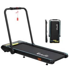Everfit Foldable Electric Treadmill Walking Pad 420mm Belt Under Desk Home Gym Fitness with Remote & Bluetooth Speakers