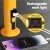 Giantz Rechargeable Work Light USB Cordless LED Lamp, 4 Modes, Magnetic Hook, Rotatable, ABS, 300LM, Foldable, Yellow