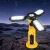 Giantz Rechargeable Work Light USB Cordless LED Lamp, 4 Modes, Magnetic Hook, Rotatable, ABS, 300LM, Foldable, Yellow