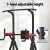 Everfit Foldable Chin Up Tower, Adjustable Dip Station, Steel, Black, 200kg Capacity, Home Gym, 5-in-1 Exercise Station