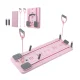 Everfit Pilates Reformer Abdominal Exercise Board Set - Pink, 106x41cm, Non-Slip, Adjustable Resistance, Portable