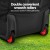 Everfit Golf Travel Bag with Wheels, Semi-Hard Shell, Oxford Fabric, Foldable, 135cm, Airline Approved, Black