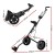 Everfit Quick Folding Golf Buggy Trolley Cart, 2 Wheels, Aluminium Frame, Scoreboard & Cup Holder, 109x62x100cm, Black