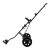 Everfit Quick Folding Golf Buggy Trolley Cart, 2 Wheels, Aluminium Frame, Scoreboard & Cup Holder, 109x62x100cm, Black