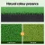 Everfit Golf Hitting Mat 150x150cm Portable Practise Training Aid, Realistic PP Grass, Non-Slip Base, UV Resistant