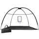Everfit 3.5m Portable Golf Practise Net with Durable 80G Mesh, Fibreglass Frame, Target Pocket & Carry Bag Black