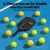 Everfit 12PC Pickleball Set 40-Hole Durable PE Balls 74mm Official Size Indoor Outdoor Green Yellow