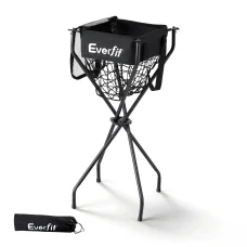 Everfit Foldable Portable Ball Cart - Multi-Sport, Reinforced Iron Frame, 600D Oxford Net, Compact Design, 43x43x99cm