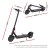 Electric Scooter 500W Folding Portable, 25KM/H Max Speed, 25KM Range, 8.5" Wheels, Double Brake, Black, for Adults