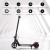 Electric Scooter 130W, 16KM/H, LED Lights, Foldable Aluminium Frame, 5KM Range, Portable, Black, for 120-160cm Riders