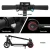 Electric Scooter 130W, 16KM/H, LED Lights, Foldable Aluminium Frame, 5KM Range, Portable, Black, for 120-160cm Riders