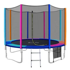 Everfit 12FT Kids Trampoline with Safety Net, Ladder & UV-Tested Steel Frame for Superior Bounce & Durability