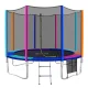 Everfit 12FT Kids Trampoline with Safety Net, Ladder & UV-Tested Steel Frame for Superior Bounce & Durability