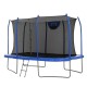 Everfit 12FT Rectangle Kids Trampoline with Basketball Set, Safety Net, UV-Resistant Mat, Galvanised Steel Frame