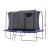 Everfit 12FT Rectangle Kids Trampoline with Basketball Set, Safety Net, UV-Resistant Mat, Galvanised Steel Frame