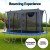 Everfit 12FT Rectangle Kids Trampoline with Basketball Set, Safety Net, UV-Resistant Mat, Galvanised Steel Frame