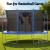 Everfit 12FT Rectangle Kids Trampoline with Basketball Set, Safety Net, UV-Resistant Mat, Galvanised Steel Frame