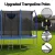 Everfit 12FT Rectangle Kids Trampoline with Basketball Set, Safety Net, UV-Resistant Mat, Galvanised Steel Frame