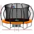 Everfit 10FT Kids Trampoline w/ Ladder, Safety Net & Basketball Set - UV-Resistant, Heavy-Duty Steel Frame, Orange