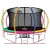 Everfit 12ft Kids Trampoline Rebounder with Safety Net, Basketball Hoop, Heavy-Duty Steel Frame, and UV Protection